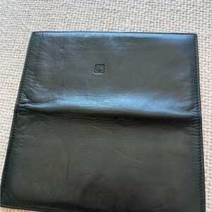 LOEWE Black calfskin Leather bifold wallet